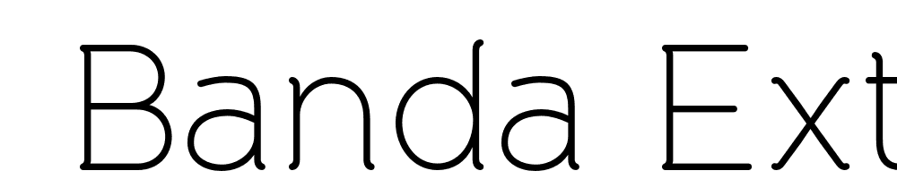  DEMO Banda Extra Light ExtraLight font family download free