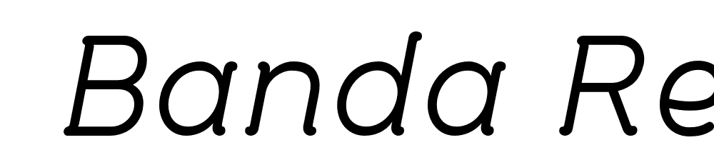  DEMO Banda Regular Italic font family download free