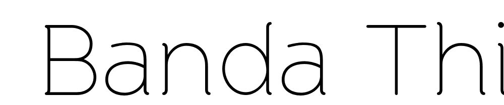  DEMO Banda Thin Thin font family download free