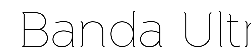  DEMO Banda ultra thin Ultra Thin font family download free