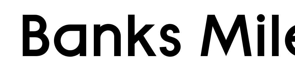  DEMO Banks Miles Single Line Bold font family download free