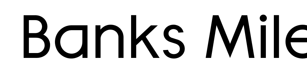  DEMO Banks Miles Single Line Medium Regular font family download free