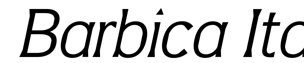  DEMO Barbica Italic font family download free