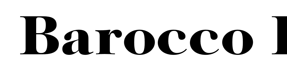  DEMO Barocco Display PRO Black Bold font family download free