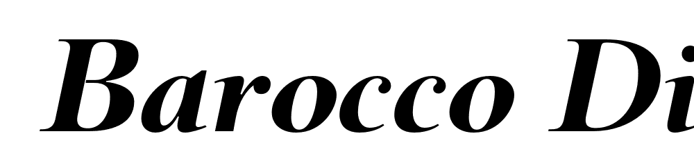  DEMO Barocco Display PRO Regular Bold Italic font family download free