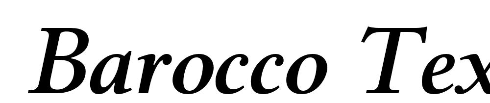  DEMO Barocco Text PRO Light Italic font family download free