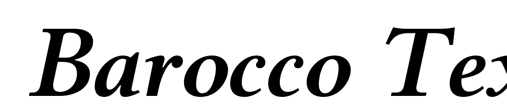  DEMO Barocco Text PRO Regular Italic font family download free