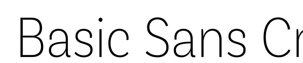  DEMO Basic Sans Cnd ExtraLight Regular font family download free