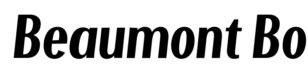  DEMO Beaumont Bold Italic font family download free