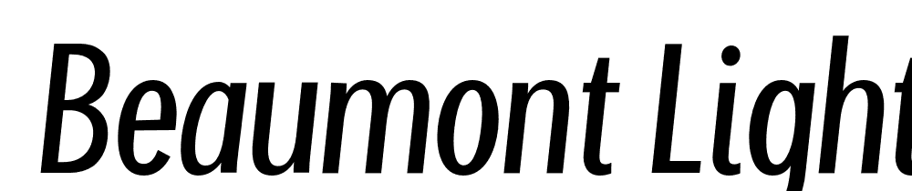  DEMO Beaumont Light Italic font family download free