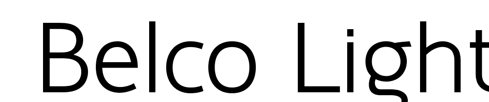  DEMO Belco Light Regular font family download free