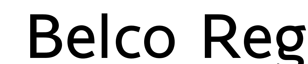  DEMO Belco Regular Regular font family download free