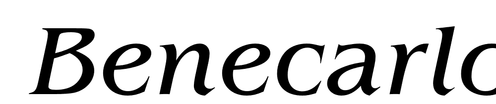  DEMO Benecarlo Italic font family download free