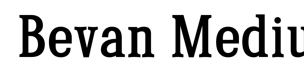  DEMO Bevan Medium font family download free