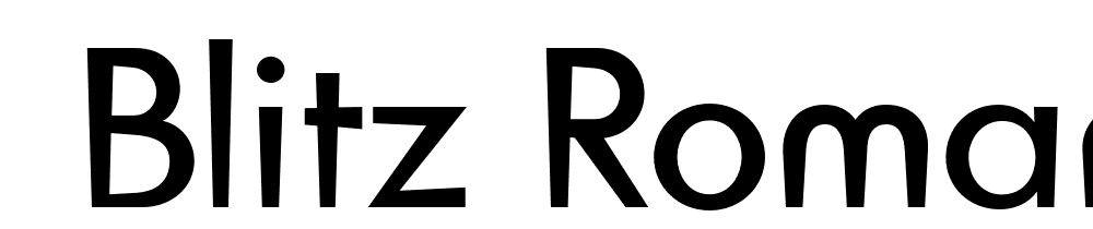  DEMO Blitz Roman Regular font family download free