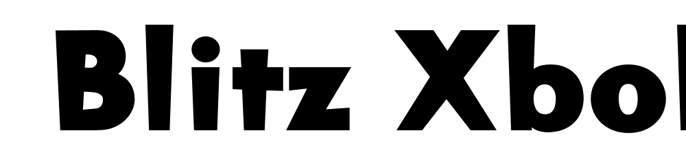  DEMO Blitz Xbold Regular font family download free