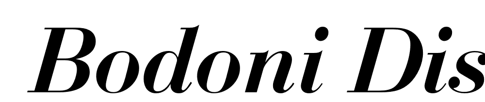  DEMO Bodoni Display FS Demi Italic font family download free