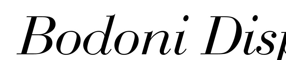  DEMO Bodoni Display FS Italic font family download free