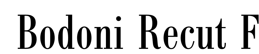  DEMO Bodoni Recut FS Cd Regular font family download free