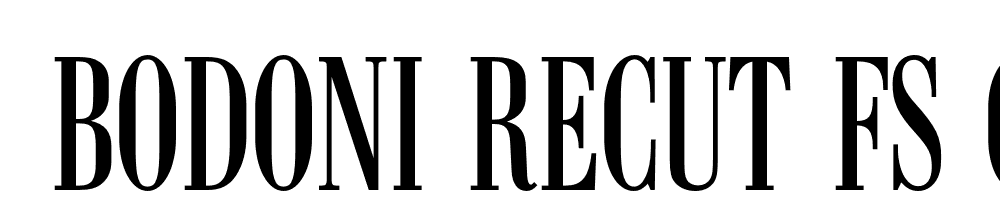  DEMO Bodoni Recut FS Comp Regular font family download free