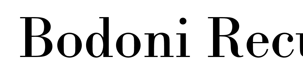  DEMO Bodoni Recut FS Regular font family download free