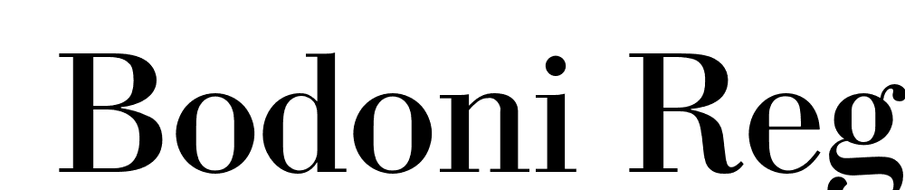  DEMO Bodoni Regular font family download free