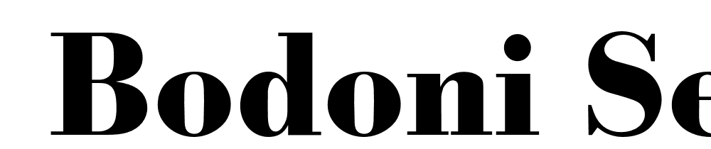  DEMO Bodoni Serial Xbold Regular font family download free