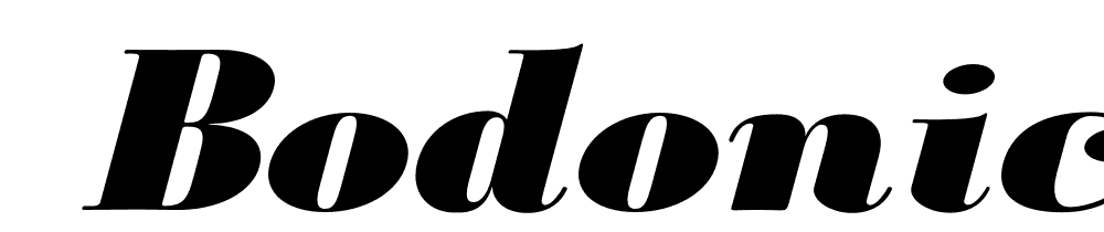  DEMO BodoniClassicUltraItalic Regular font family download free