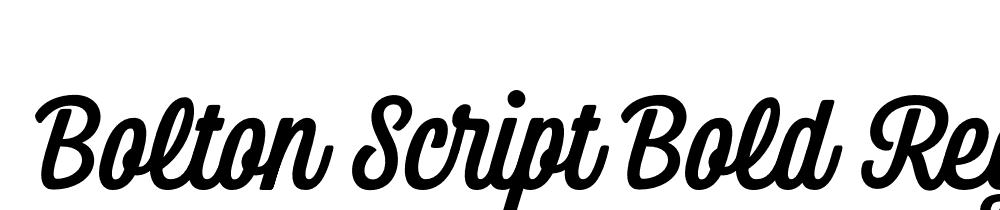  DEMO Bolton Script Bold Regular font family download free