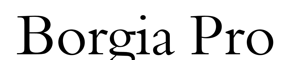  DEMO Borgia Pro Regular font family download free