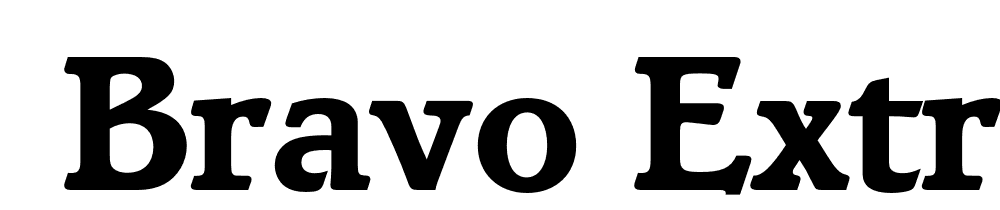  DEMO Bravo ExtraBold Regular font family download free