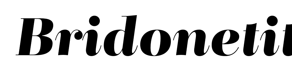  DEMO BridoneTitling DemiBold Italic font family download free