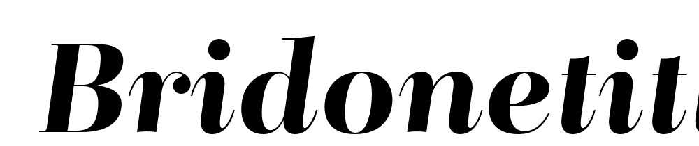  DEMO BridoneTitling Italic font family download free