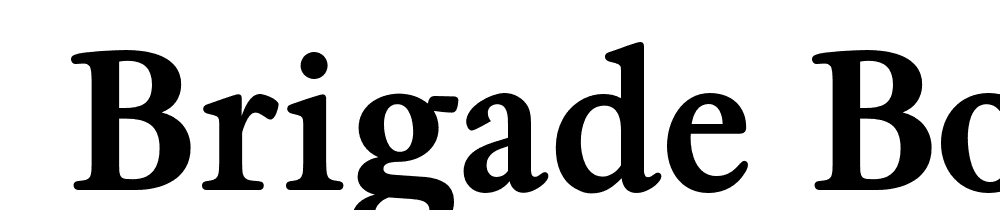  DEMO Brigade Bold font family download free