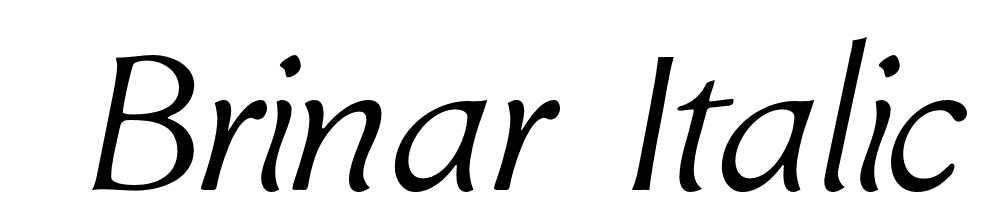  DEMO Brinar Italic font family download free