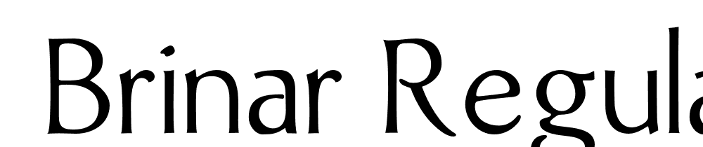  DEMO Brinar Regular font family download free