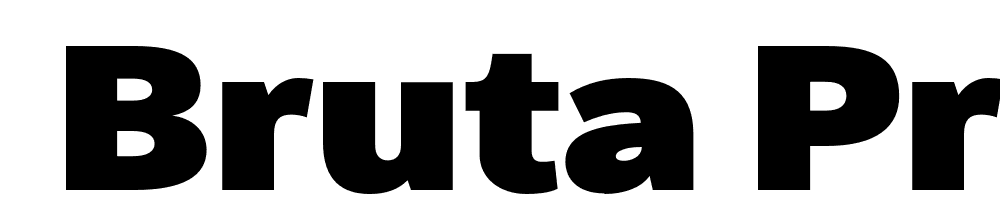  DEMO Bruta Pro Regular Black Regular font family download free