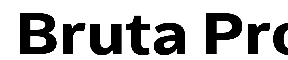  DEMO Bruta Pro Regular Bold font family download free