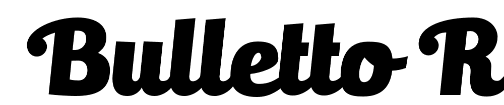  DEMO Bulletto Regular Regular font family download free