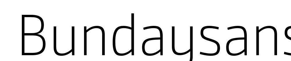  DEMO BundaySans Light Regular font family download free