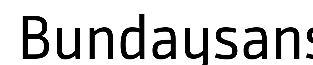  DEMO BundaySans Regular Regular font family download free