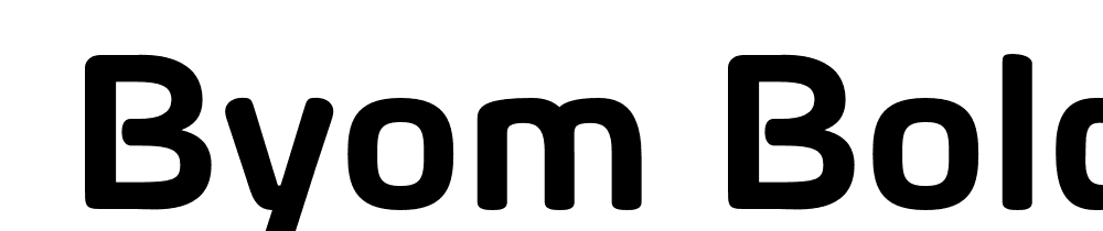  DEMO Byom Bold font family download free