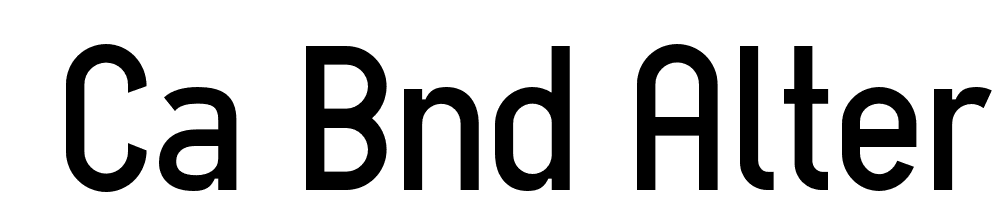  DEMO CA BND Alternate Regular font family download free