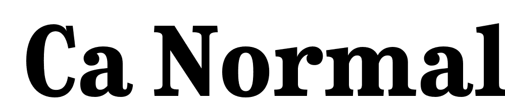  DEMO CA Normal Serif ExtraBold Regular font family download free