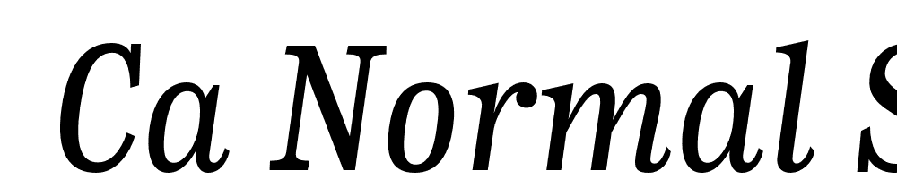  DEMO CA Normal Serif Italic font family download free