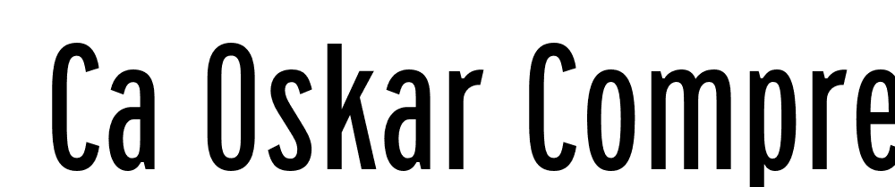  DEMO CA Oskar Compressed Regular font family download free