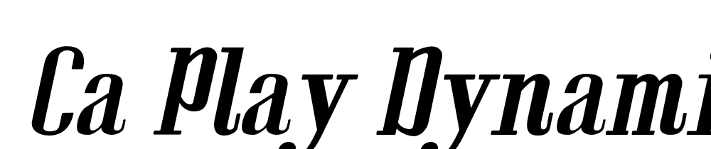  DEMO CA Play Dynamic Regular font family download free