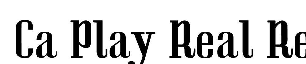  DEMO CA Play Real Regular font family download free