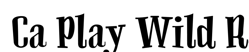  DEMO CA Play Wild Regular font family download free