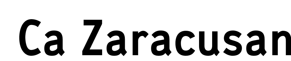  DEMO CA ZaracusaNarrowAlt Rg Bold font family download free